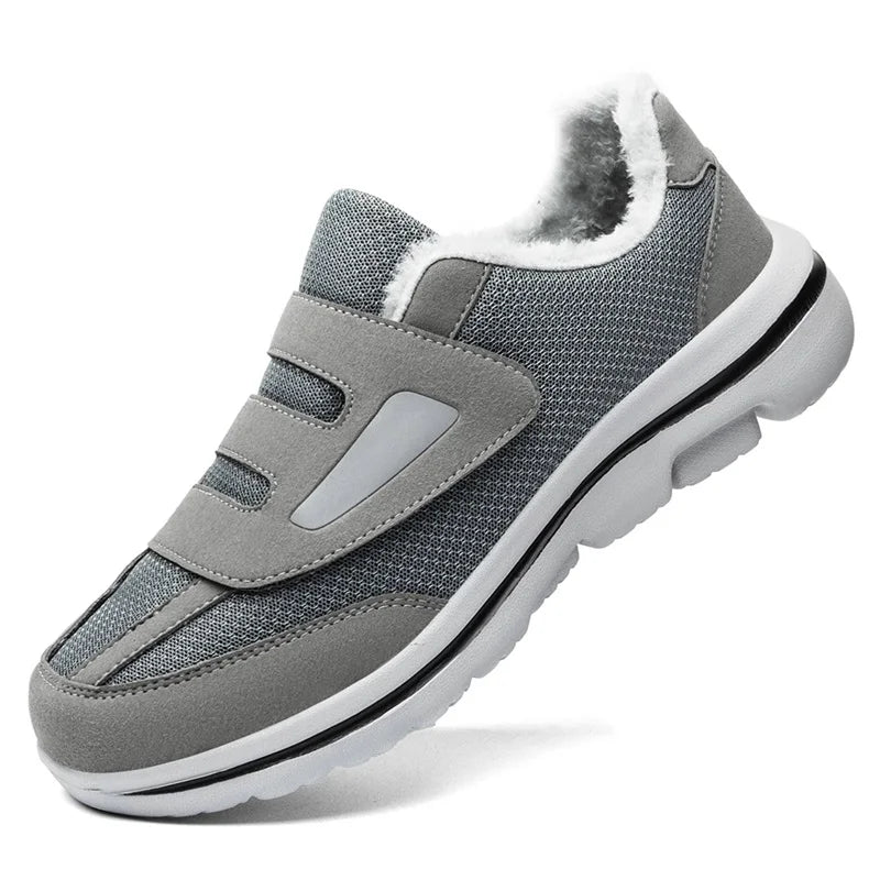 Scarpe Invernali Confortevoli per Anziani con Punta Larga - Calzature Diabetiche per Piedi Gonfi e Supporto Ortopedico