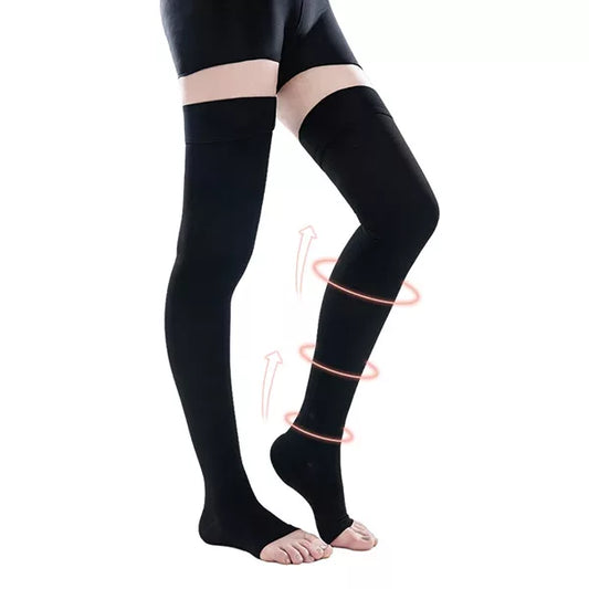 Calze A Compressione Senza Dita Calze Alte Fino Alla Coscia