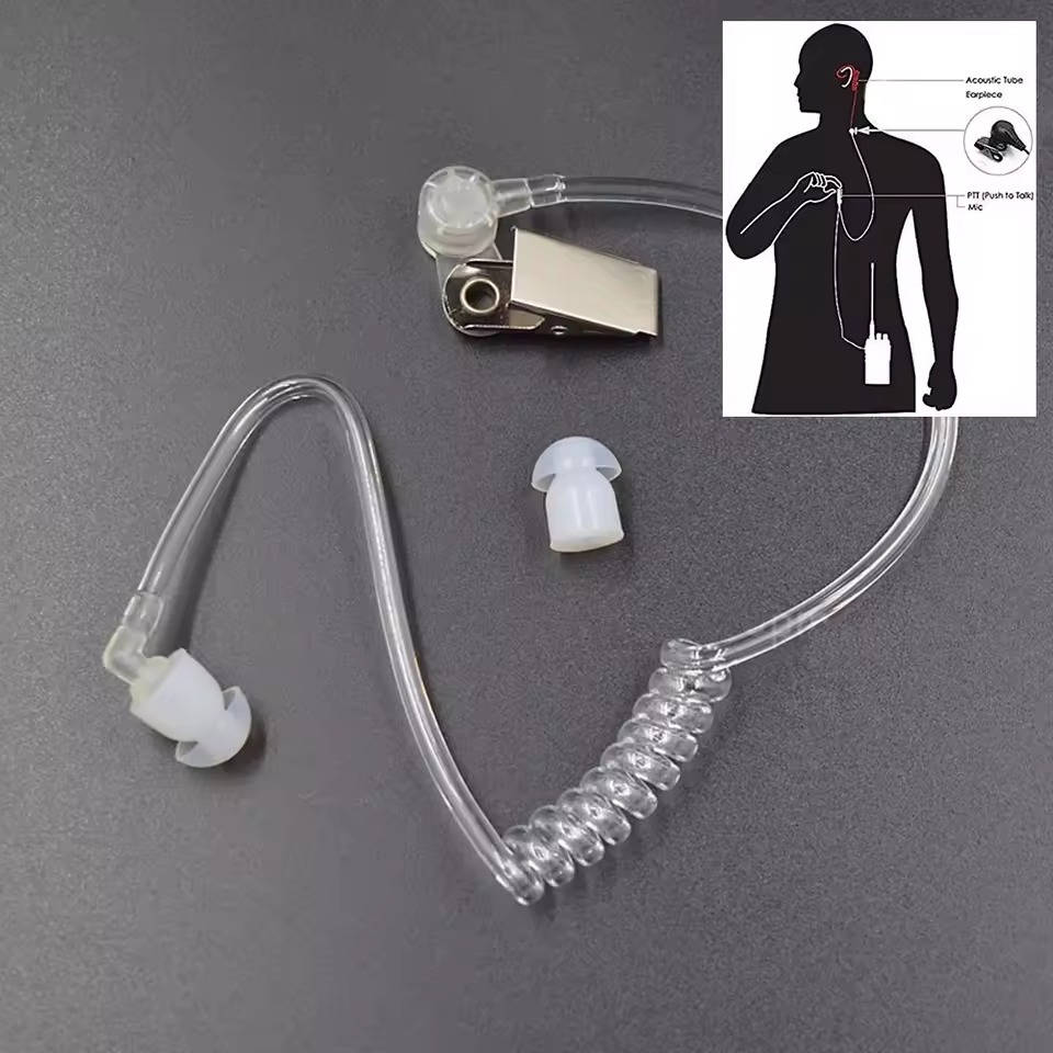 Set di 3 Auricolari Walkie Talkie con Microfono