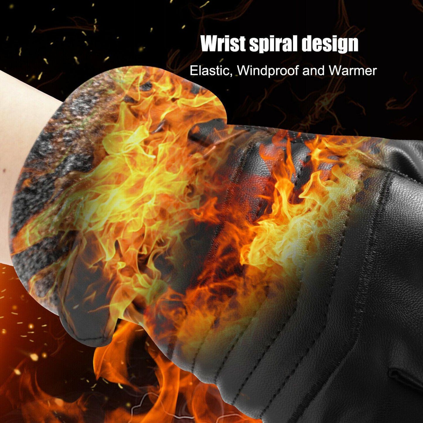 Guanti in pelle impermeabili e termici per l'inverno fino a -30℃ | Compatibili con touchscreen