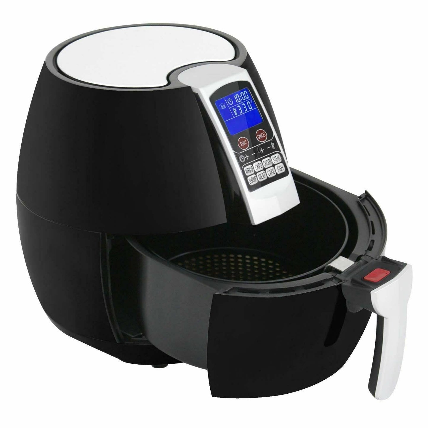 Friggitrice Elettrica LCD 1500W con 8 Programmi di Cottura, Regolazione della Temperatura e Timer