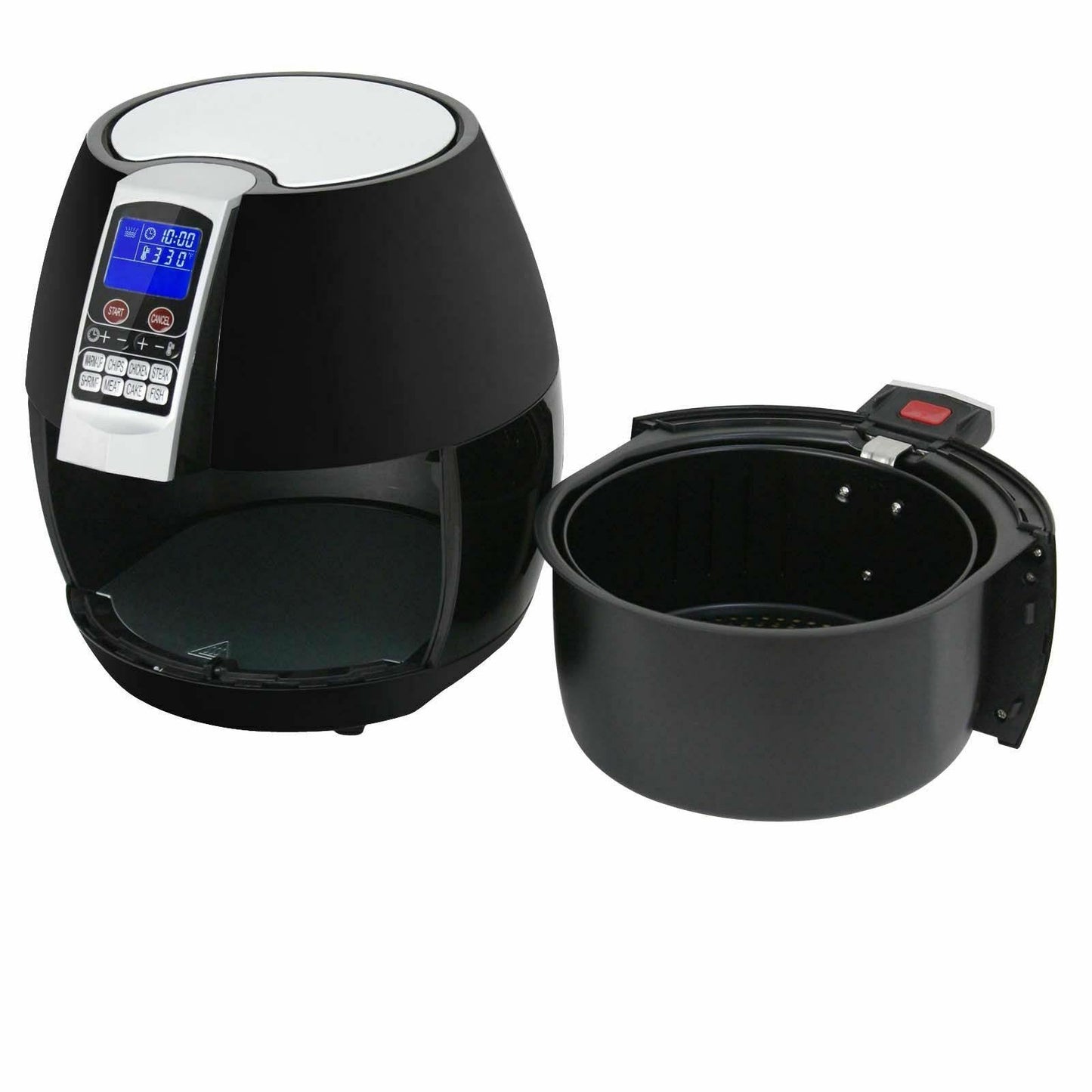 Friggitrice Elettrica LCD 1500W con 8 Programmi di Cottura, Regolazione della Temperatura e Timer