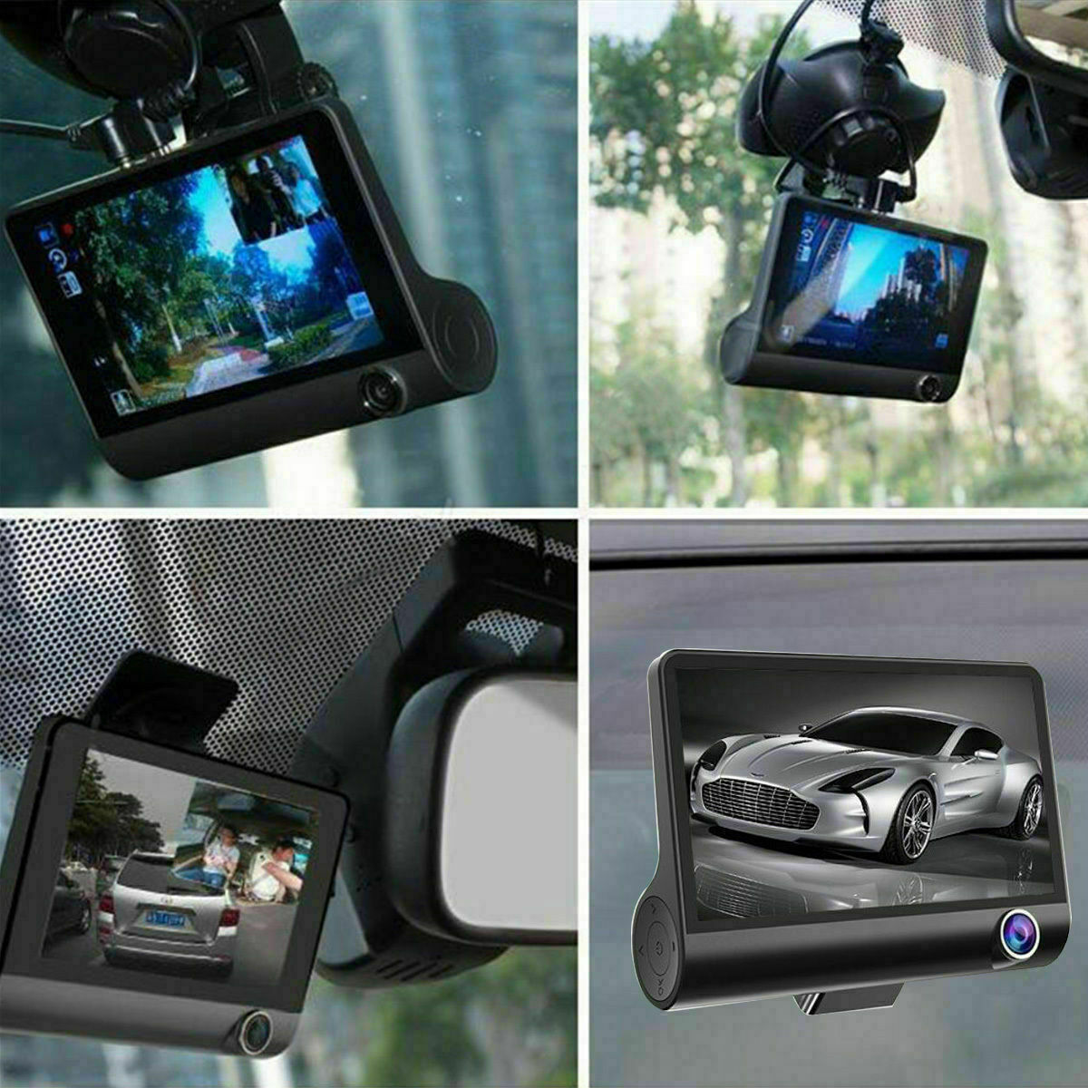 Dash Cam Auto HD 1080P con Doppio Obiettivo e Sensore G