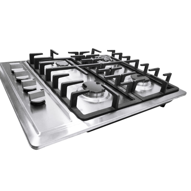 Incasso Cucina a Gas da 23'' con 4 Fuochi per Gas LPG/NG