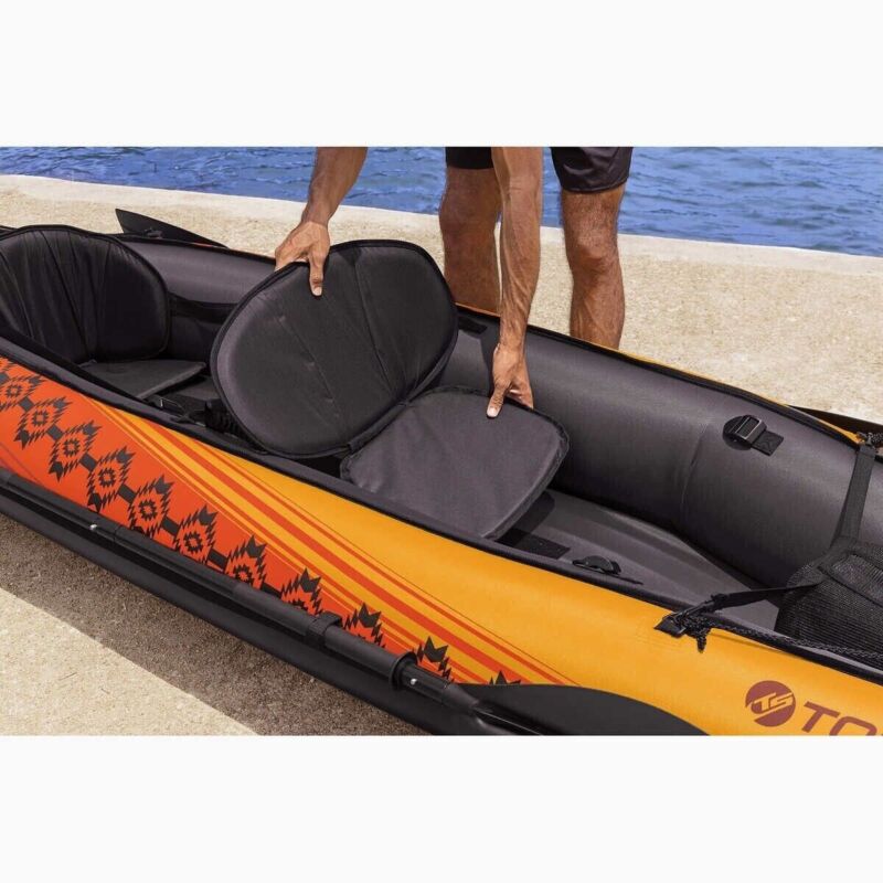 Kayak Tandem da 10 Piedi per 2 Persone con Pagaie e Pompa Inclusi