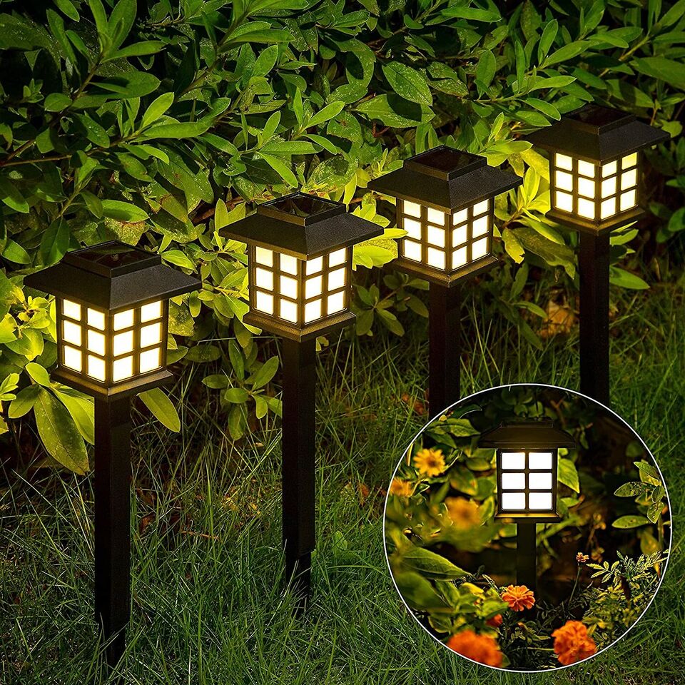 Confezione da 12 Luci Solari per Percorsi Esterni