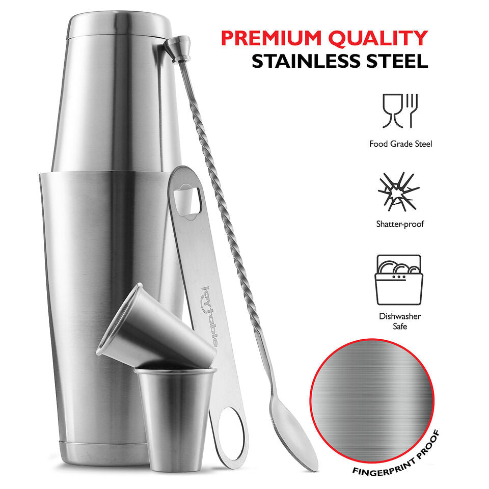 Set Completo da Barista di 16 Pezzi con Attrezzi per Cocktail