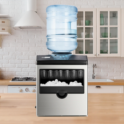 Macchina 2 in 1 per la produzione di ghiaccio a nugget e tritato per la cucina