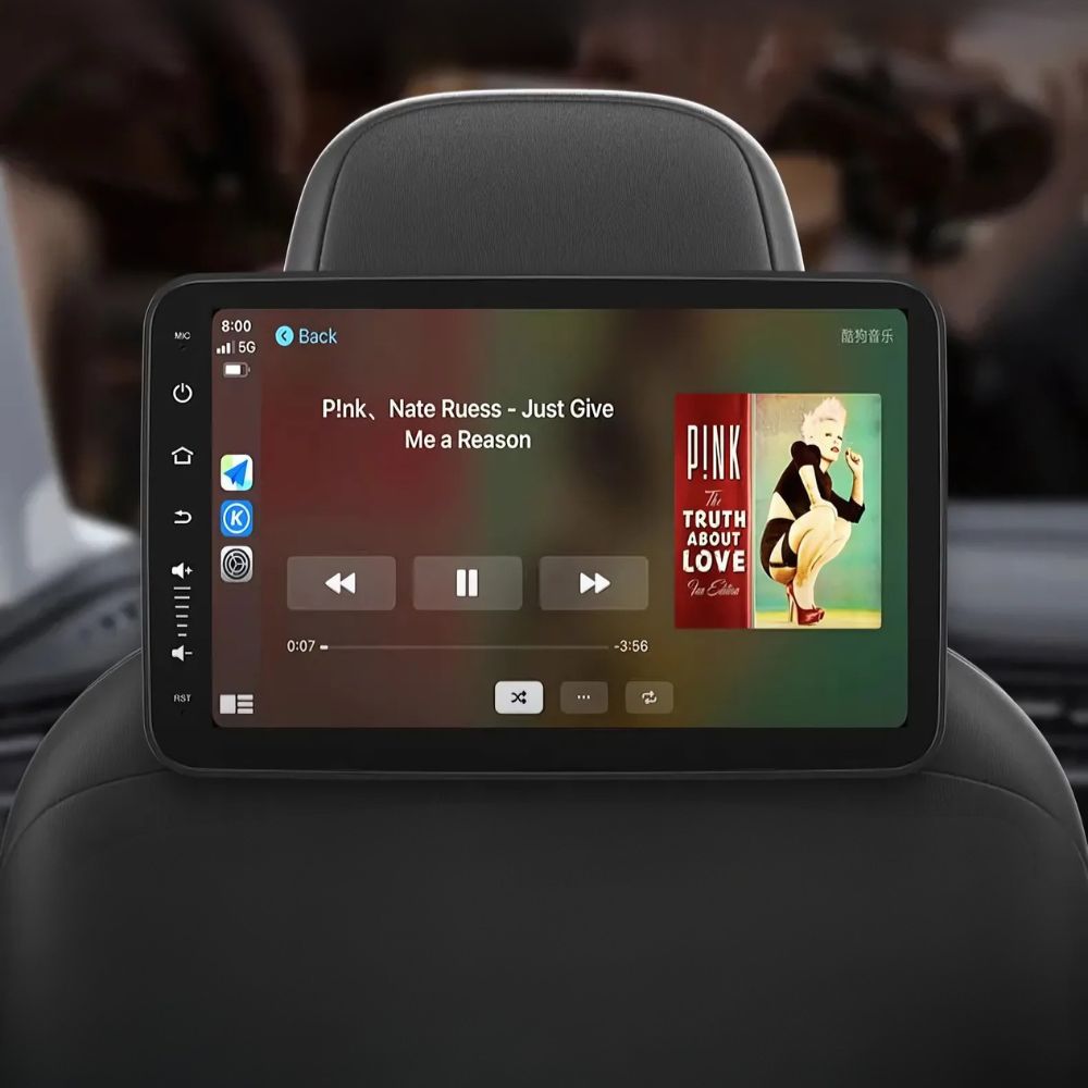 Tablet da 10" per Auto con Monitor TV, Poggiatesta e Lettore DVD