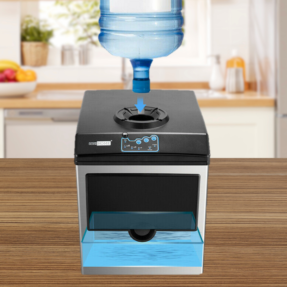 Macchina 2 in 1 per la produzione di ghiaccio a nugget e tritato per la cucina