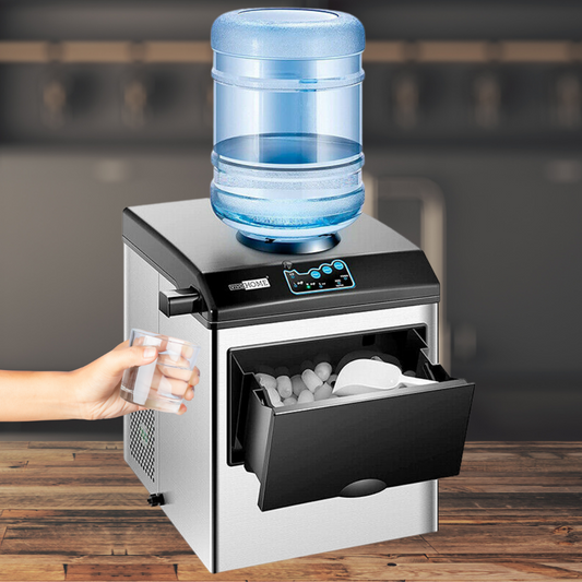Macchina 2 in 1 per la produzione di ghiaccio a nugget e tritato per la cucina