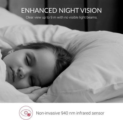 Set di 2 Telecamere di Sicurezza Interna con Visione Notturna e Audio