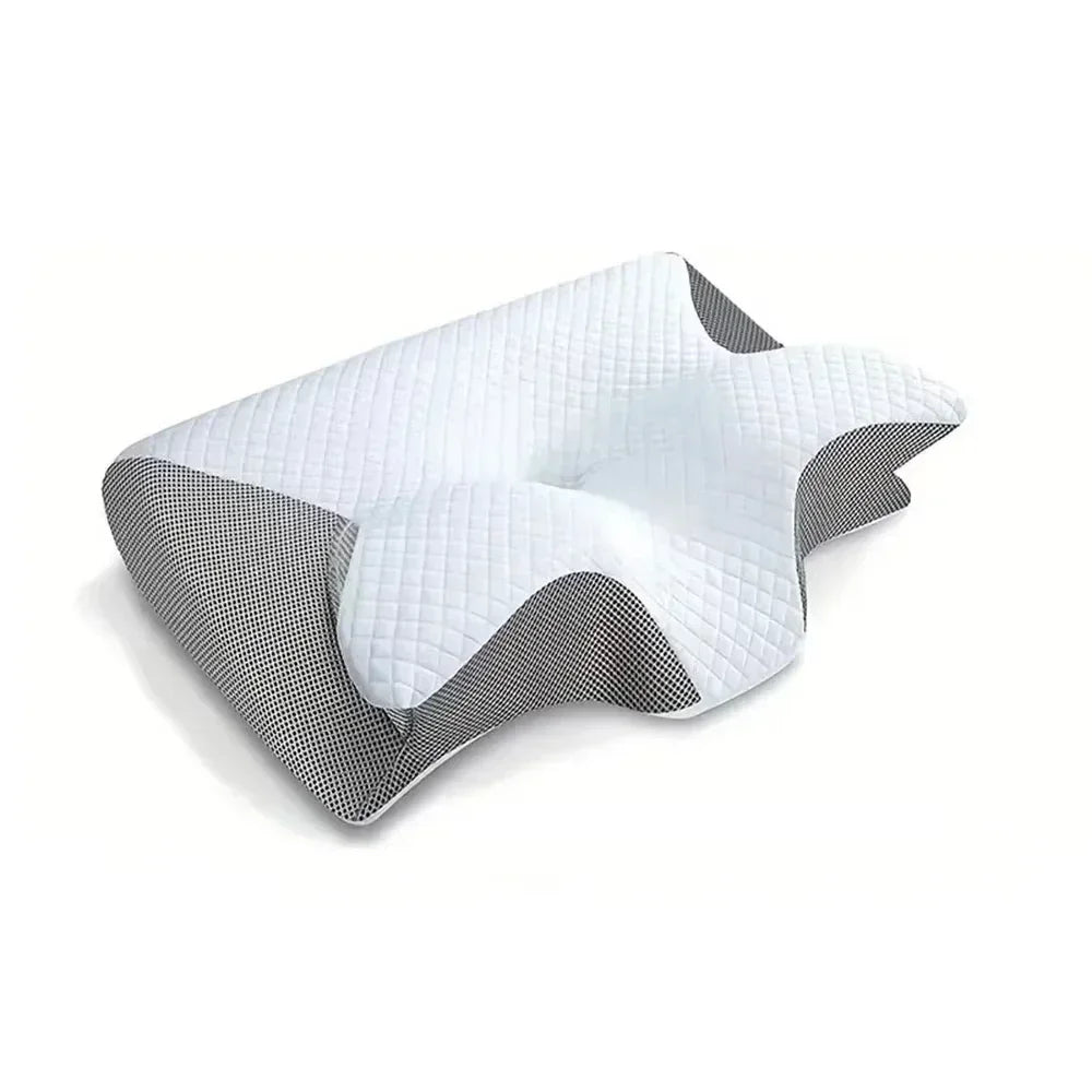 Cuscino Cervicale Ortopedico Ergonomico in Memory Foam a Forma di Farfalla