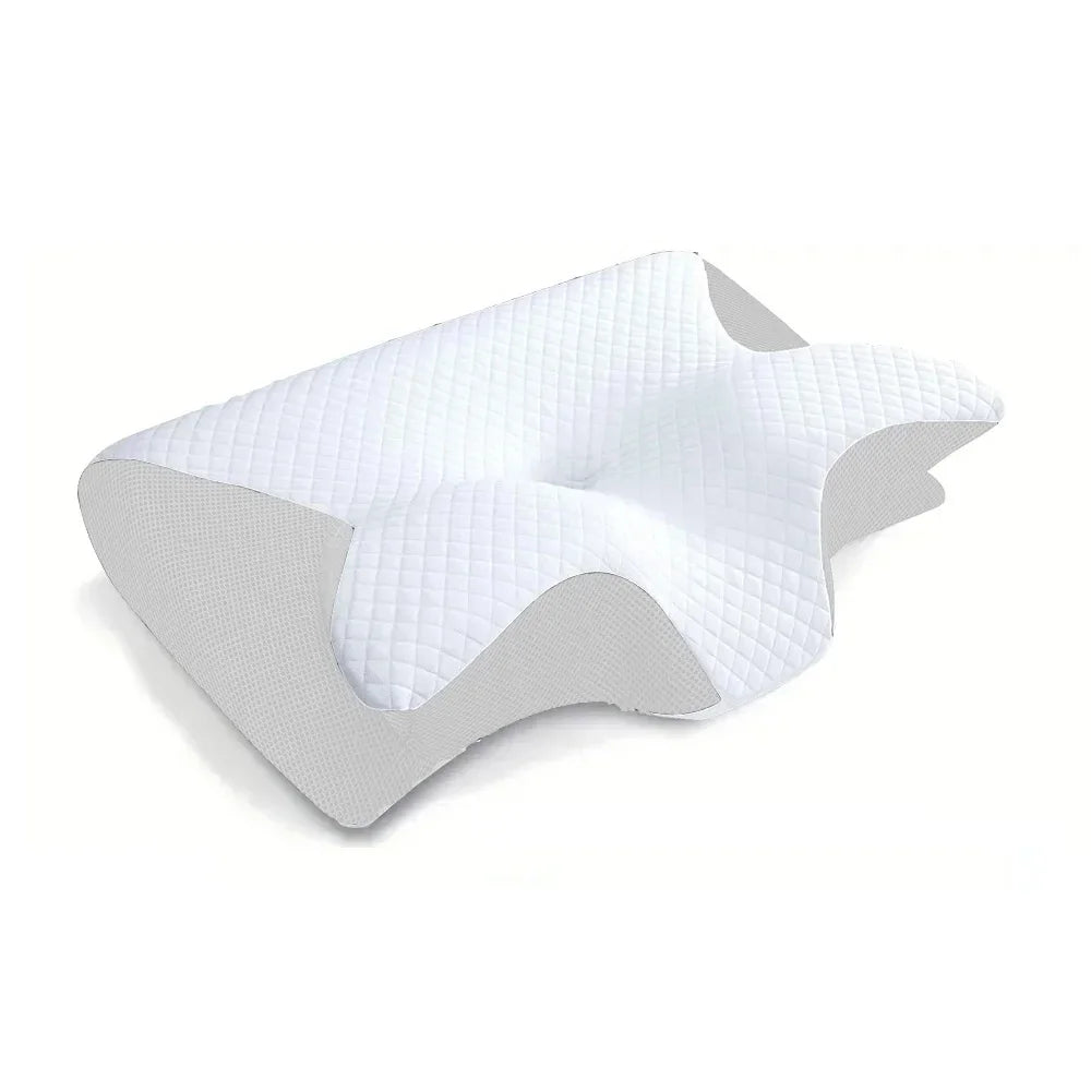Cuscino Cervicale Ortopedico Ergonomico in Memory Foam a Forma di Farfalla