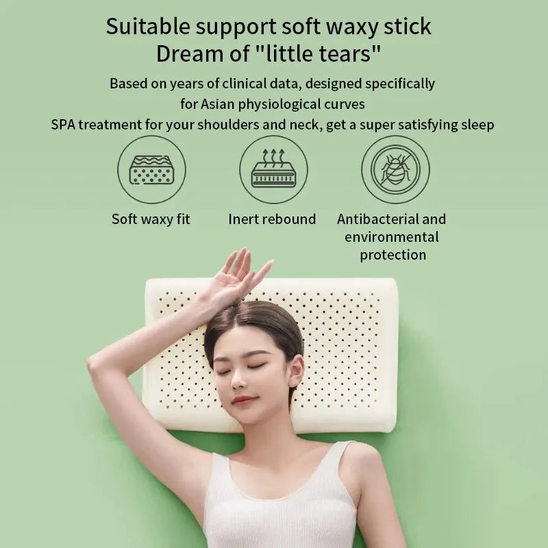 Cuscino Cervicale Ortopedico in Lattice Naturale con Memory Foam - Comfort e Supporto Ideale