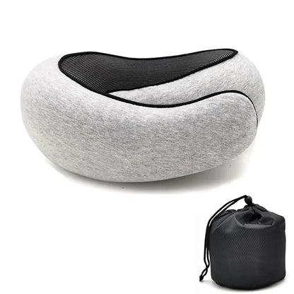 Cuscino Da Viaggio In Memory Foam A Forma Di U - Supporto Regolabile Per Collo