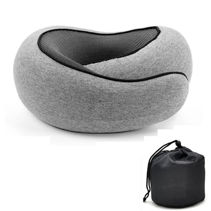 Cuscino Da Viaggio In Memory Foam A Forma Di U - Supporto Regolabile Per Collo