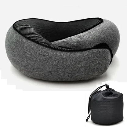 Cuscino Da Viaggio In Memory Foam A Forma Di U - Supporto Regolabile Per Collo