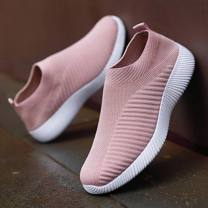 Scarpe Da Donna Slip On Rosa - Sneakers Leggere e Confortevoli per Passeggiate