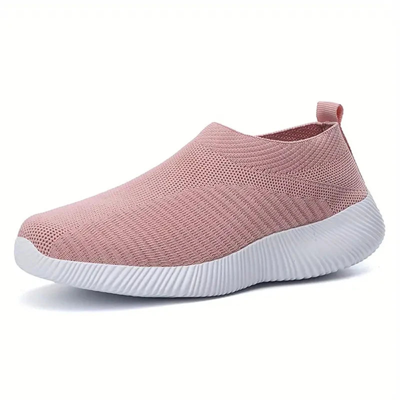 Scarpe Da Donna Slip On Rosa - Sneakers Leggere e Confortevoli per Passeggiate