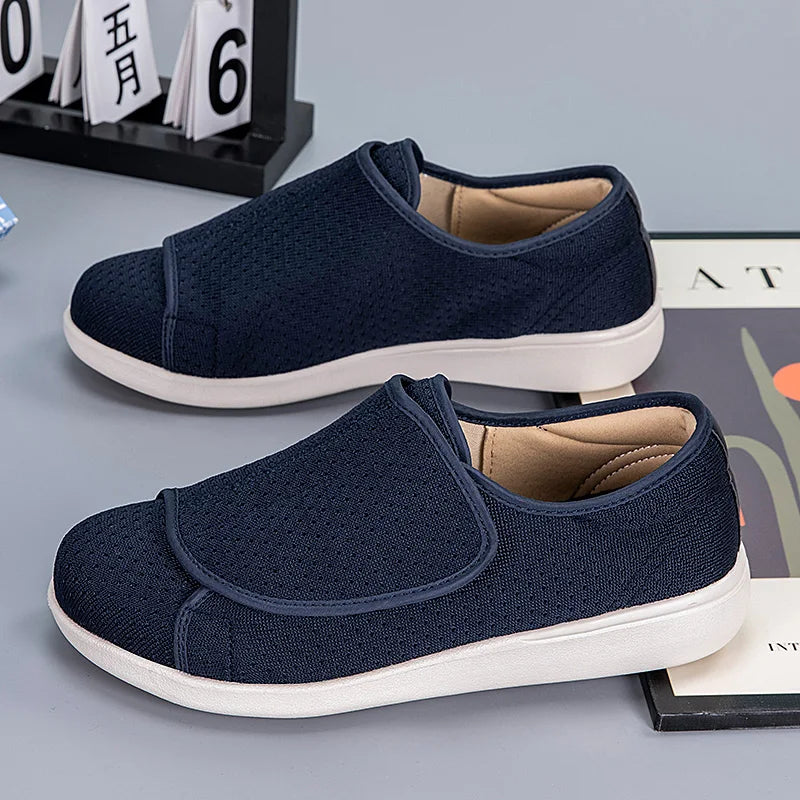 Scarpe Ortopediche Leggere per Diabetici con Chiusura Regolabile e Supporto Arco Alto