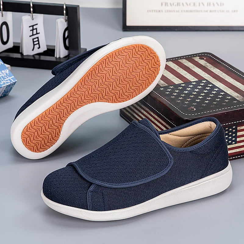 Scarpe Ortopediche Leggere per Diabetici con Chiusura Regolabile e Supporto Arco Alto