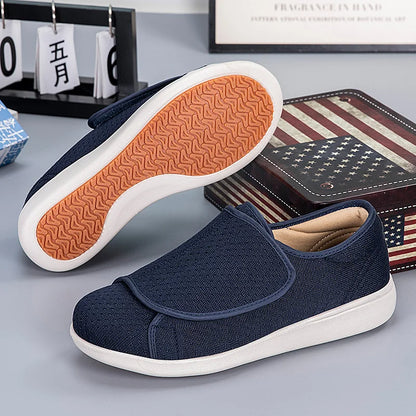 Scarpe Ortopediche Leggere per Diabetici con Chiusura Regolabile e Supporto Arco Alto
