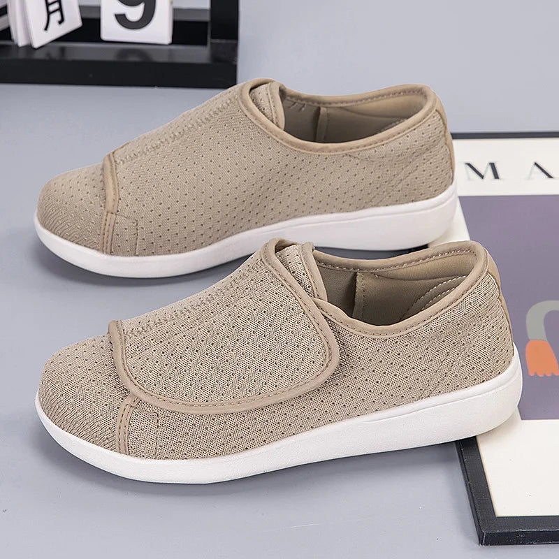 Scarpe Ortopediche Leggere per Diabetici con Chiusura Regolabile e Supporto Arco Alto