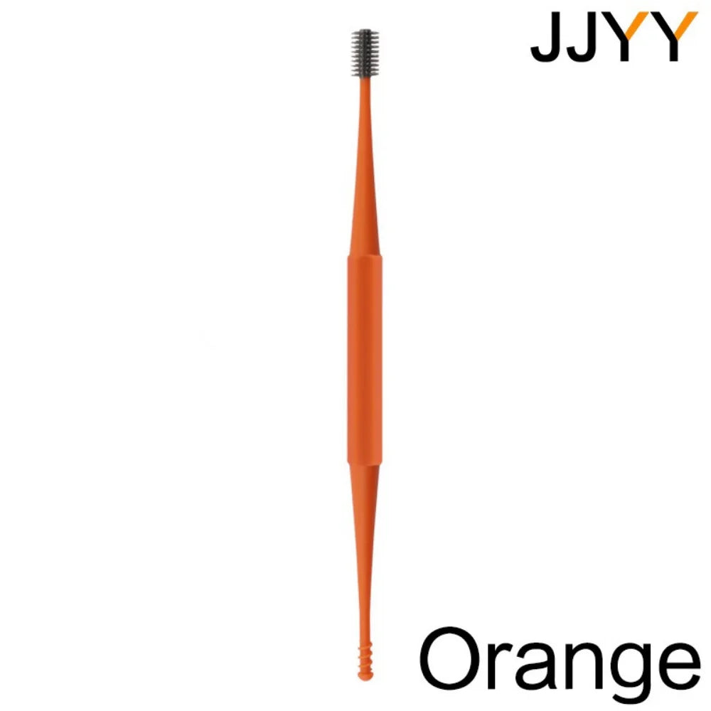 Set di Strumenti per Pulizia Orecchie in Silicone Morbido - 3 Pezzi Antiscivolo e Facile da Pulire