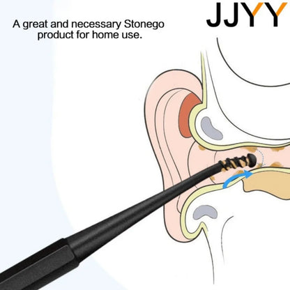 Set di Strumenti per Pulizia Orecchie in Silicone Morbido - 3 Pezzi Antiscivolo e Facile da Pulire