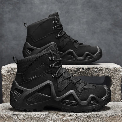 Stivali Tattici da Uomo Impermeabili per Escursionismo e Addestramento Antiscivolo