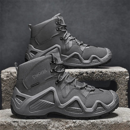 Stivali Tattici da Uomo Impermeabili per Escursionismo e Addestramento Antiscivolo