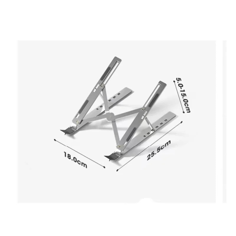Supporto Pieghevole in Alluminio per Laptop - Design Ergonomico e Ventilato