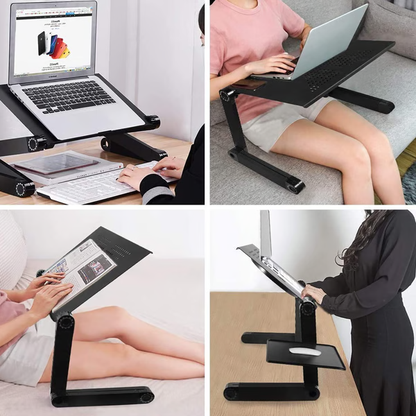 Supporto per Laptop Regolabile a 360° con Ventilazione Ð Comfort Ottimale per Pc Portatili 1