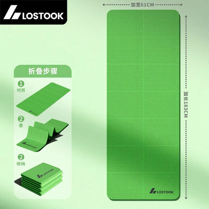 Tappetino Yoga Extra Largo Antiscivolo Pieghevole per Fitness e Pilates