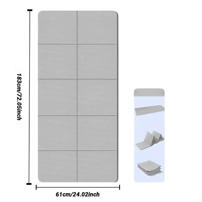 Tappetino Yoga Pieghevole Antiscivolo in TPE per Fitness e Pilates