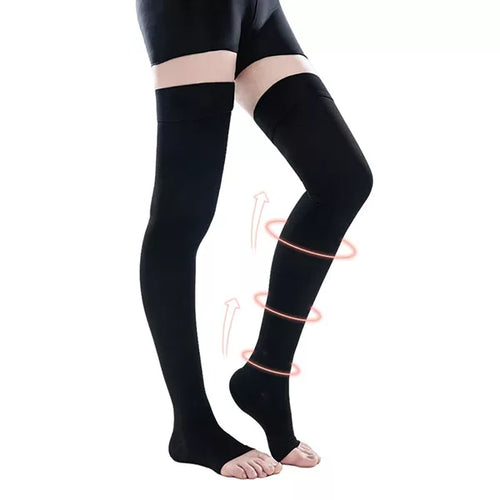 Calze A Compressione Senza Dita Calze Alte Fino Alla Coscia
