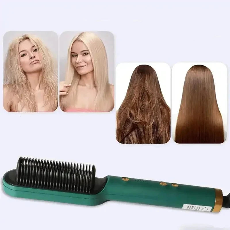 WavePro | Spazzola Lisciante E Arricciante 2 in 1 con Ceramica Ð Risultati Professionali per Capelli Lisci e Brillanti 2