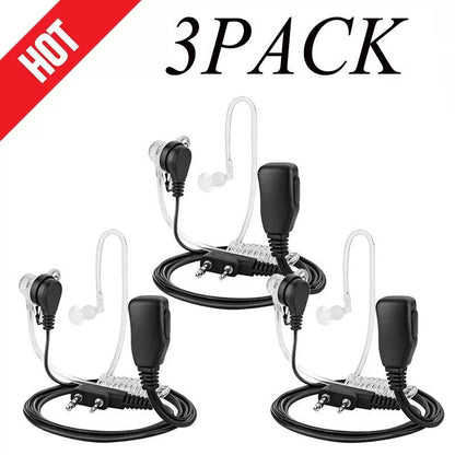 Set di 3 Auricolari Walkie Talkie con Microfono