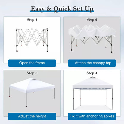 Tenda a baldacchino pop-up istantanea 10x10
