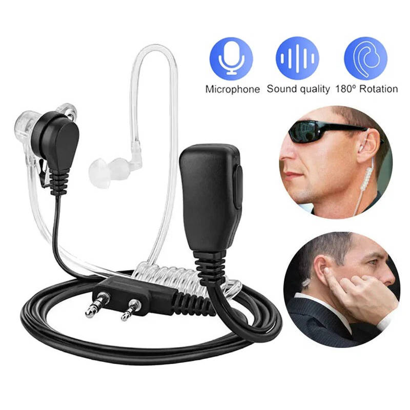 Set di 3 Auricolari Walkie Talkie con Microfono