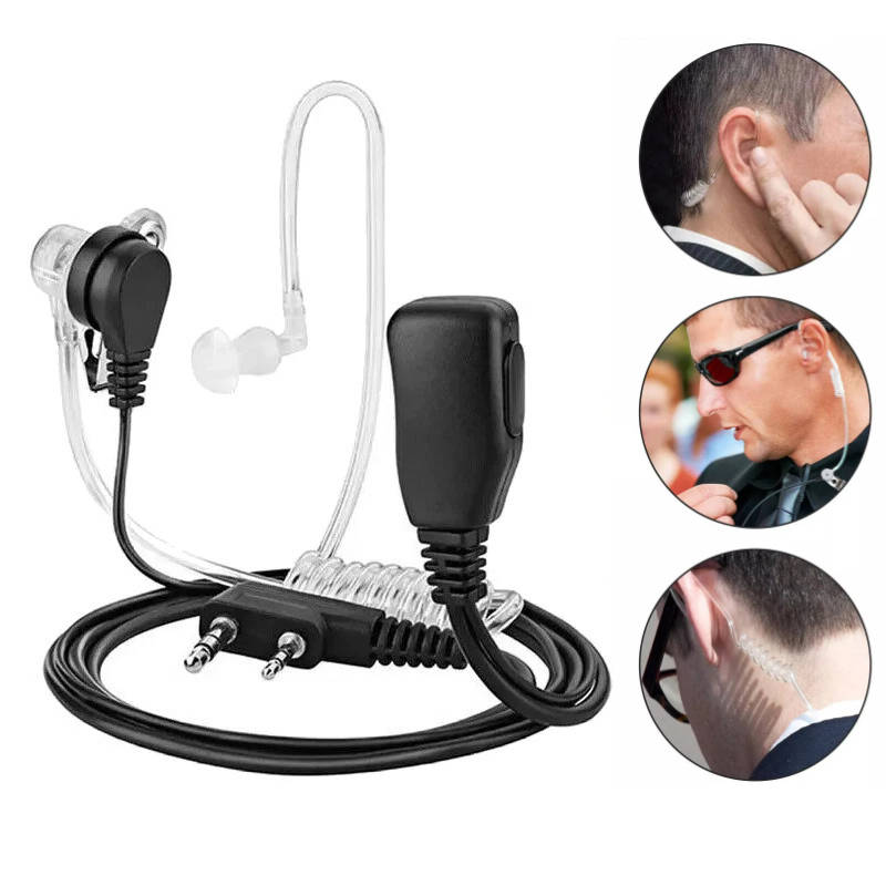 Set di 3 Auricolari Walkie Talkie con Microfono