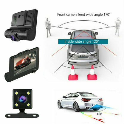 Dash Cam Auto HD 1080P con Doppio Obiettivo e Sensore G