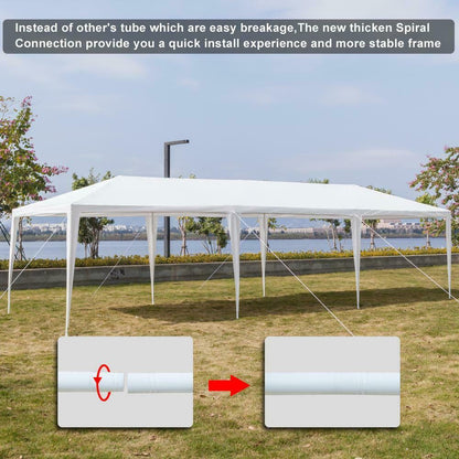 Tenda Bianca Portatile per Eventi 10' x 30'