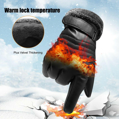 Guanti in pelle impermeabili e termici per l'inverno fino a -30℃ | Compatibili con touchscreen