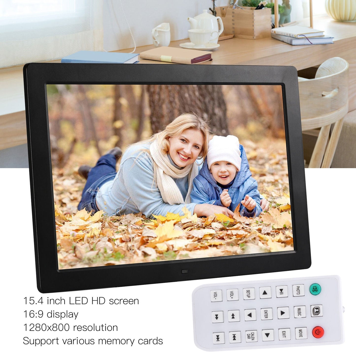 Cornice Digitale da 17" con Funzione Lettore Video
