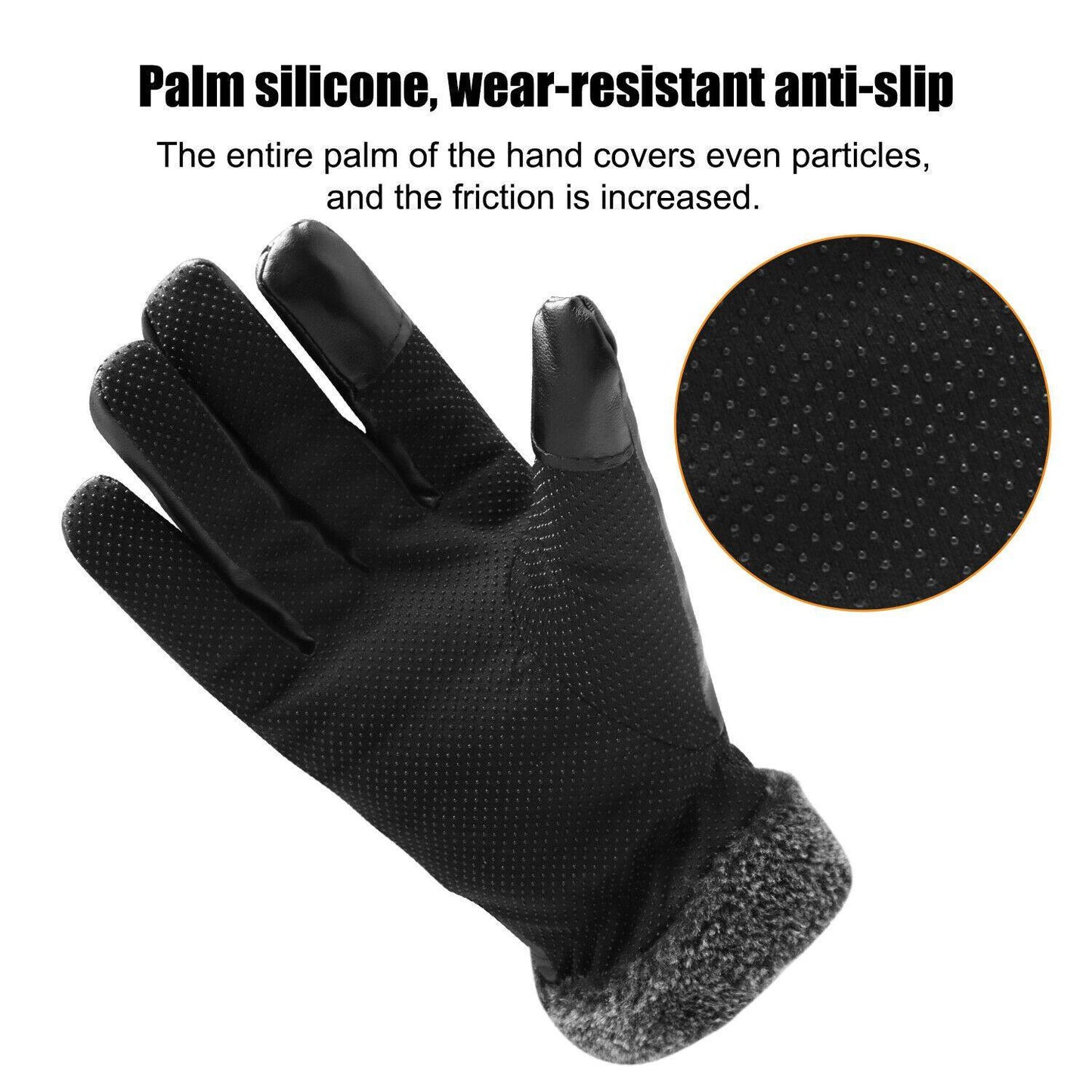 Guanti in pelle impermeabili e termici per l'inverno fino a -30℃ | Compatibili con touchscreen
