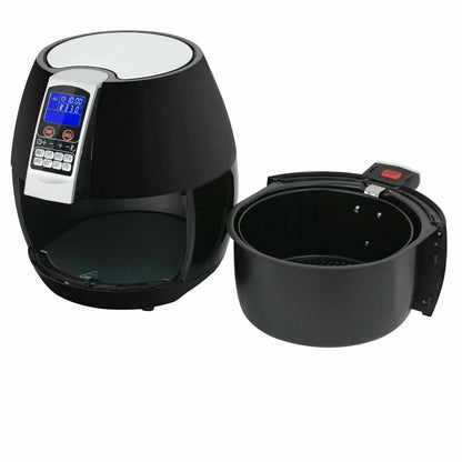 Friggitrice Elettrica LCD 1500W con 8 Programmi di Cottura, Regolazione della Temperatura e Timer
