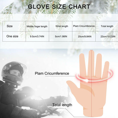 Guanti in pelle impermeabili e termici per l'inverno fino a -30℃ | Compatibili con touchscreen