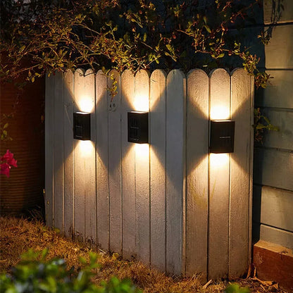 Set di 3 Luci Solari da Giardino da Montare a Muro